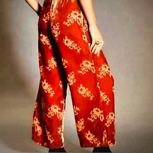 NWOT Anthropologie Hutch floral burnout pants XS